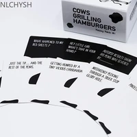 party drinking fun cows grilling hamburgers cow grilled hamburger adult party board game card game board games for children