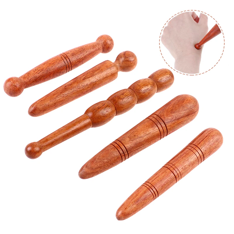

Wooden Body Massage Stick Meridians Relieve Muscle Soreness Relaxing Neck Massager SPA Therapy Tool Point Treatment Guasha Relax