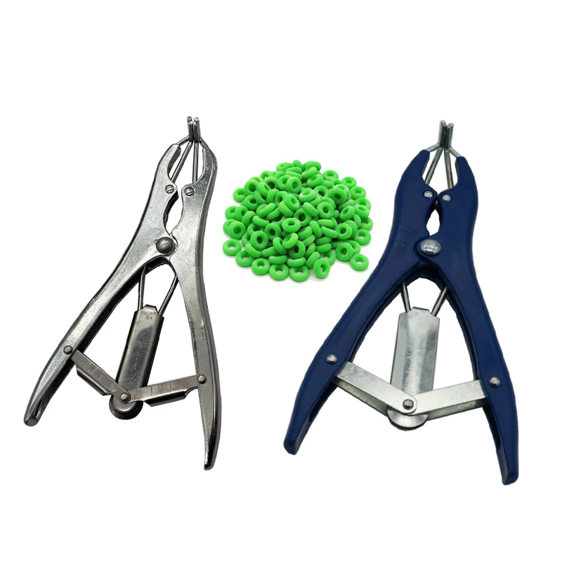 Профессиональные плоскогубцы для кастрации животных/100 шт. резиновое кольцо