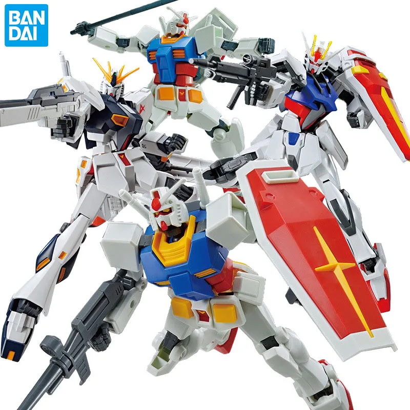 

Original Bandai RX-93 NU V GUNDAM Strike EG RX-78 1/144 Anime Pvc Figure Action Figures Model Doll Collection Toys for Boy