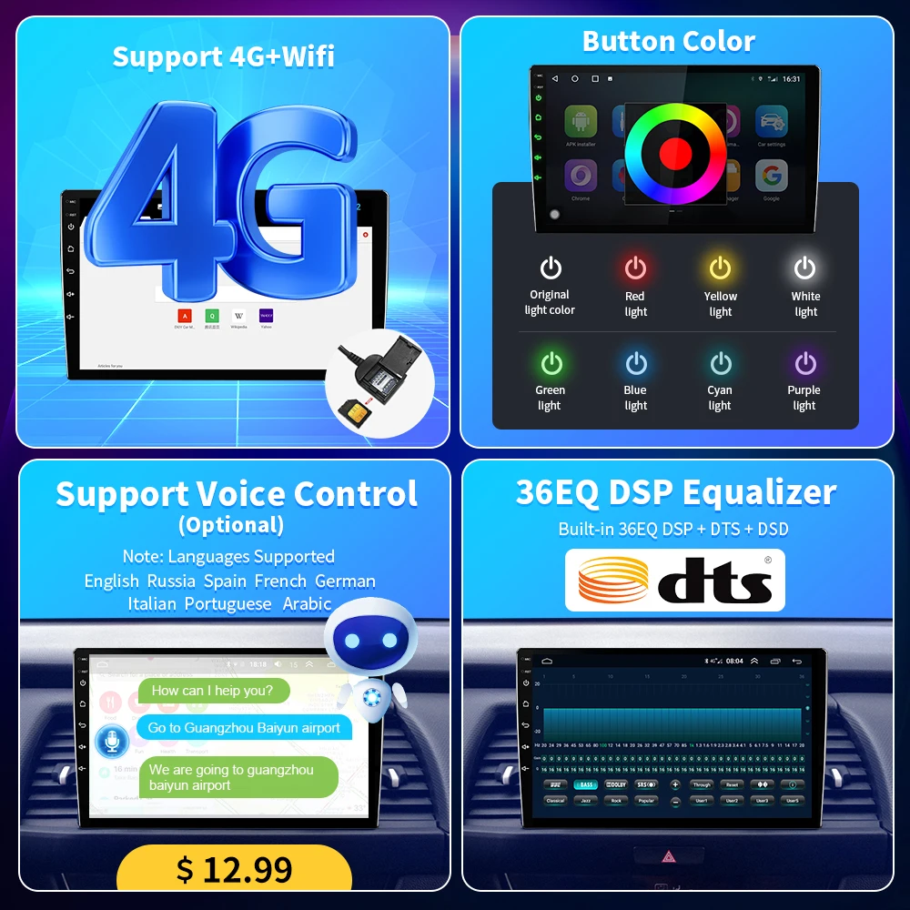 Мультимедийный видеоплеер Android 10.0 для автомобиля JUSTNAVI QT5 для Mitsubishi Outlander 3 2012-2018 с навигацией GPS и функцией Carplay, 2din DVD.