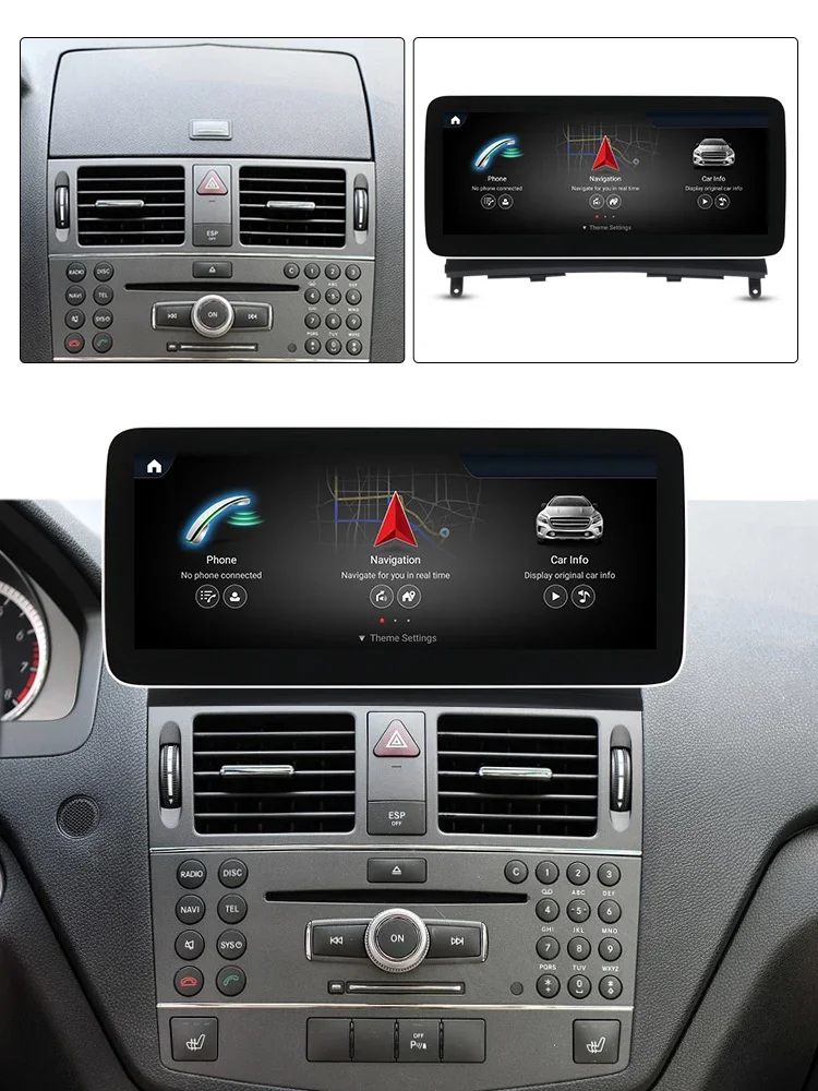 GLC W204 W205 C180 C200 C220 C300 S204 Автомобильный радиоприемник Android DVD-плеер Навигация для