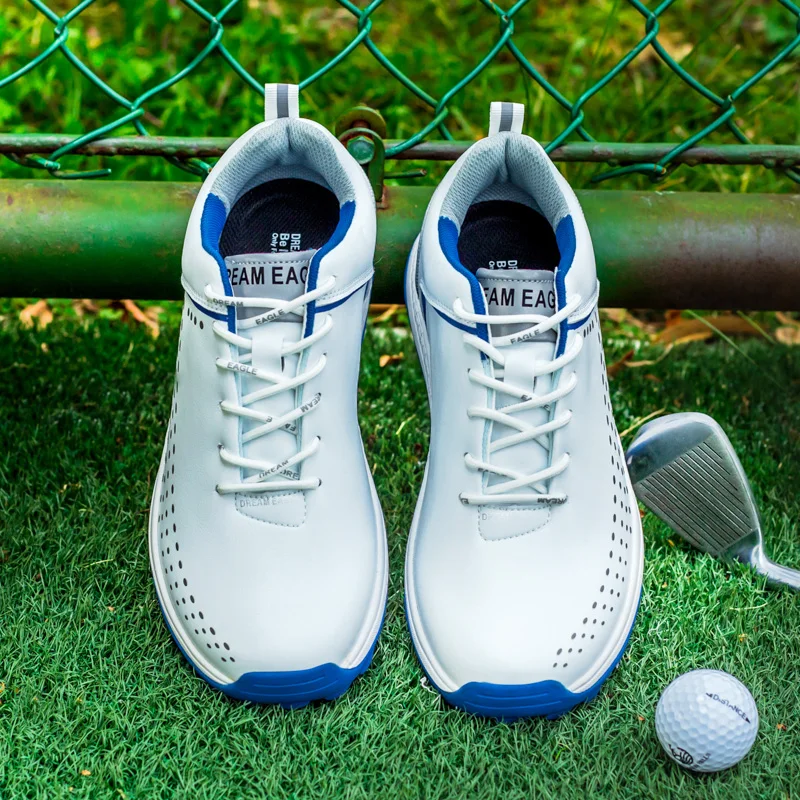2022 New Mens Professional Golf Shoes Comfortable Non-slip Golf Competition Training Shoes Classic Lace-up Golf Sneakers for Men