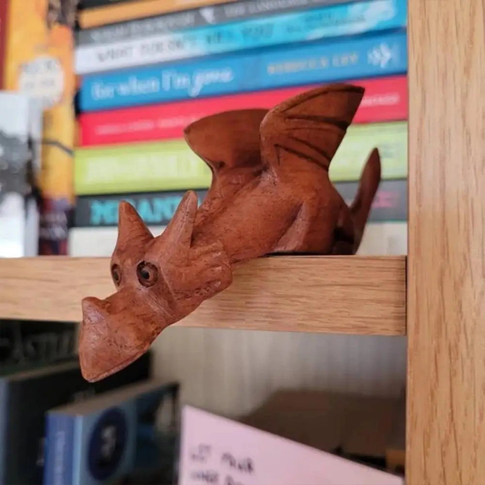 

Cute Little Dragon Reading Book Sculpture Figure Garden Home Decoration Resin Ornament Outdoor Decor