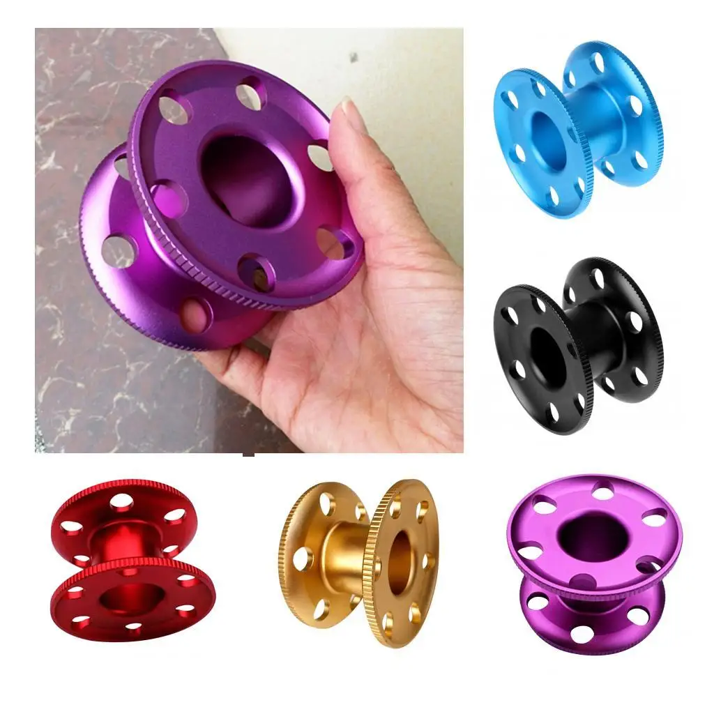 

Lightweight Durable Aluminum Scuba Diving Dive Finger Spool Snorkeling Guide Line Reel for Water Sports Snorkeling Accessories