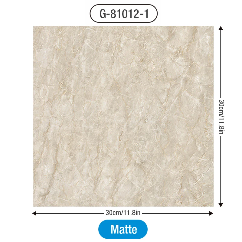 

Виниловая наклейка на пол WALLMG, имитация мрамора, 30x30 см