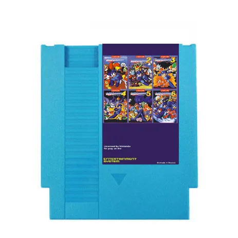 Бесплатная 73in1-NTSC & PAL игры Картридж для MegaMan1-6 и RockMan1-6 , 72 контакта для NES игры Картридж замена оболочки