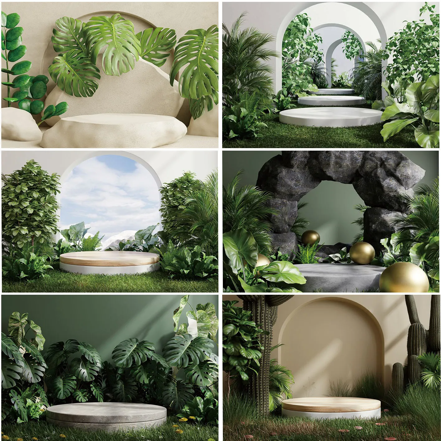 

Tropical Leaves Room Decor Backgrounds Photography Stage Green Wall Door Personalized Home Studio Photo Booth Props Backdrops