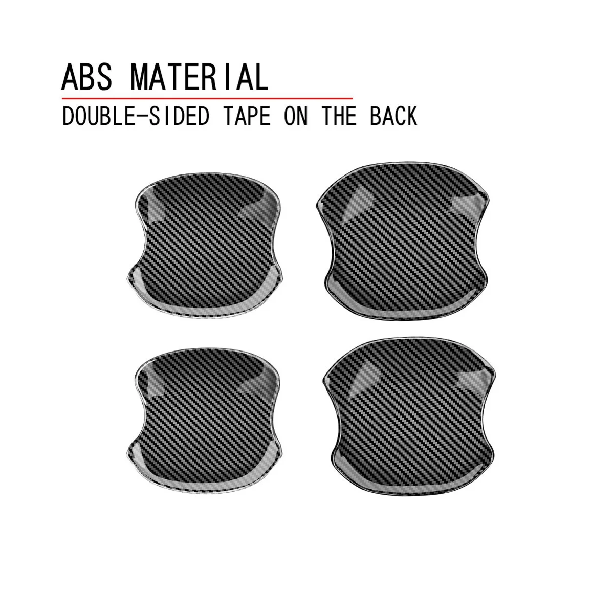 Автомобильная карбоновая дверная ручка крышка чаши отделка полости вставка