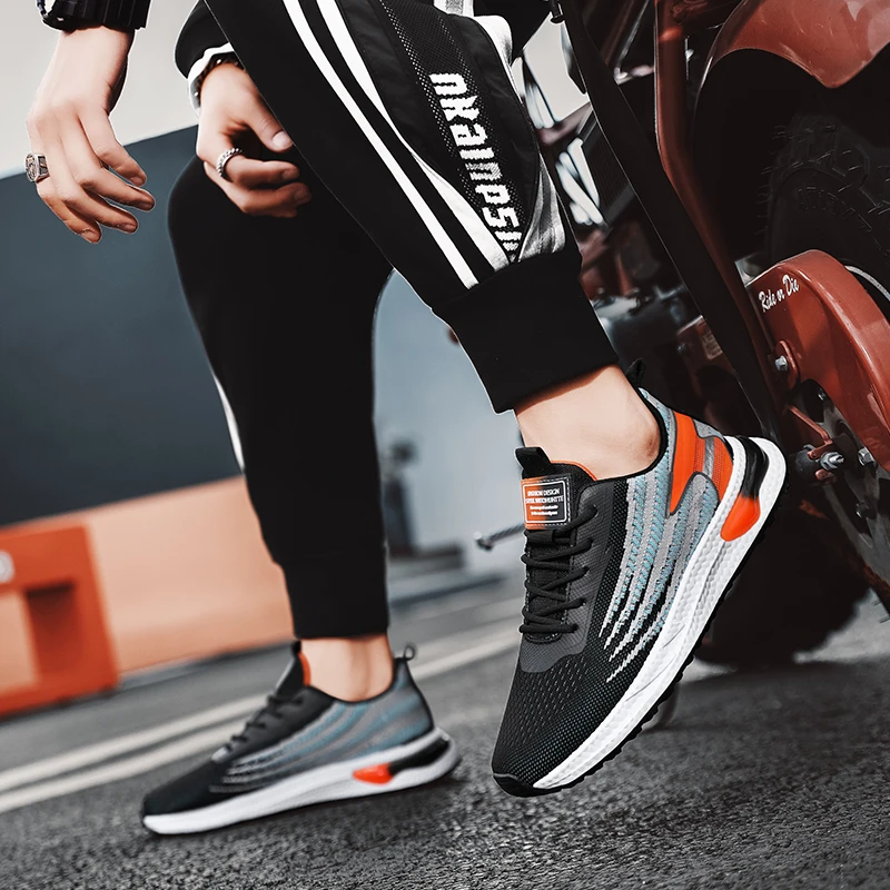 Comfortable Breathable Men's Casual Sneakers Adult Teenagers Outdoor Running Shoes Walking Shoes School Sports Shoes 39-44