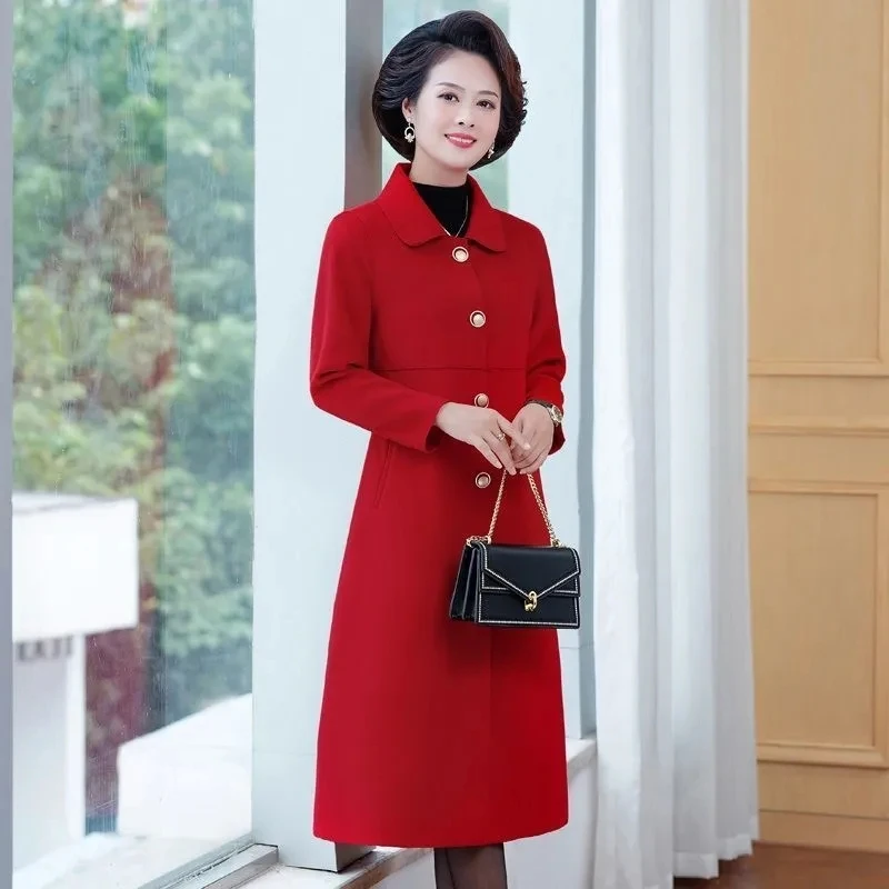 Женское шерстяное пальто новинка сезона осень-зима 2022 модная свободная