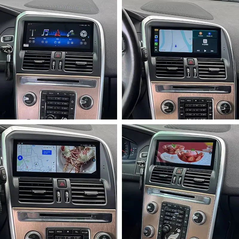 Фото Для Volvo XC60 2009-2017 Android 13 Автомагнитола Стереосистема Carplay GPS-навигация Мультимедийный видеоплеер Bluetooth №5