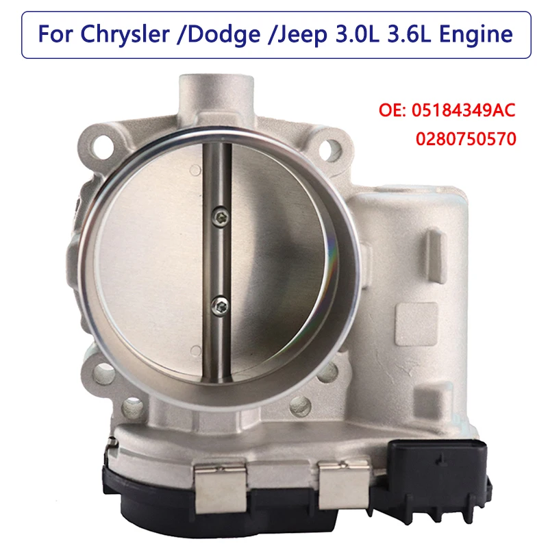 

Новый корпус дроссельной заслонки для Chrysler 200 300 Dodge Challenger Jeep Grand Cherokee Ram 1500, ускорение корпуса 05184349AC 0280750570