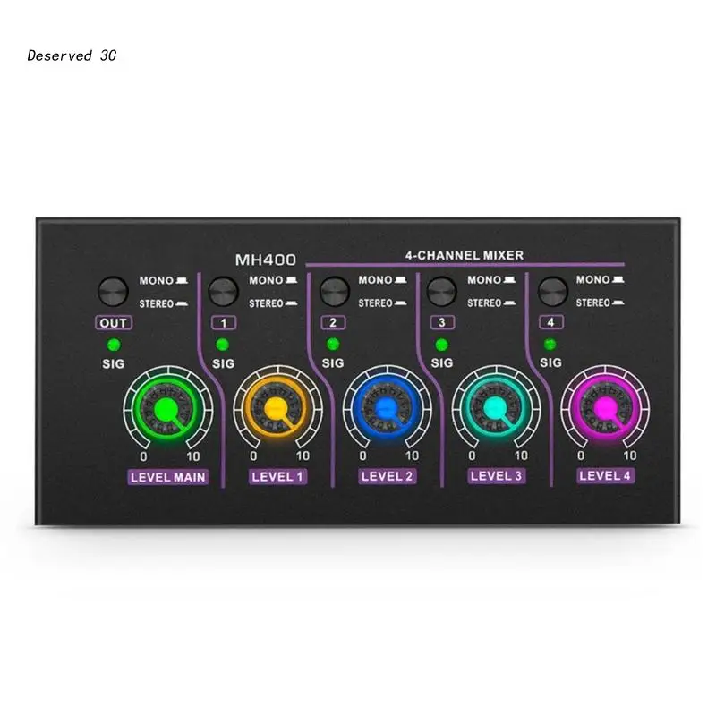 

Профессиональный миксер стерео 4-канальный миксер DC5V адаптер питания