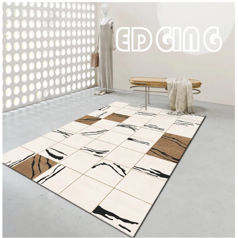 

Коврик в стиле ваби-Саби для гостиной, диваны, журнальные столики, мягкие пушистые искусственные кашемировые коврики, большой декоративный ...