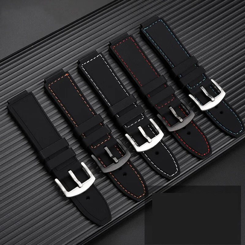 Черный мягкий силиконовый ремешок для часов Casio AE-1200/1300 W-218H SGW400 AQ-150W A158 A159 A169 A700 18