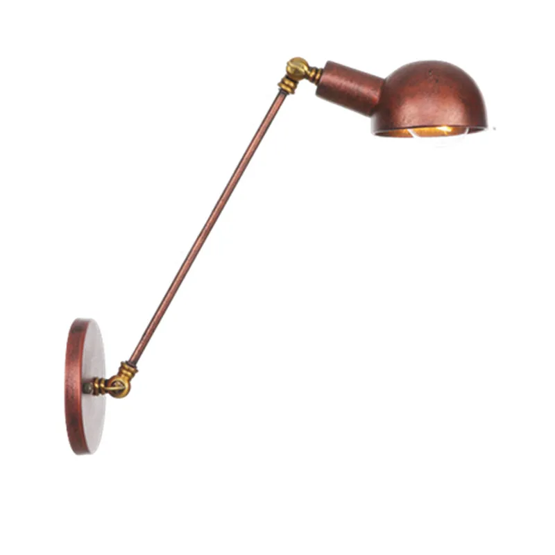 

Vintage Gold Arm Sconce Lightings Loft Decor Wall Lights Indoor Retro Industrial Fixture Bedroom Mirror Stair Beside Wall Lamps