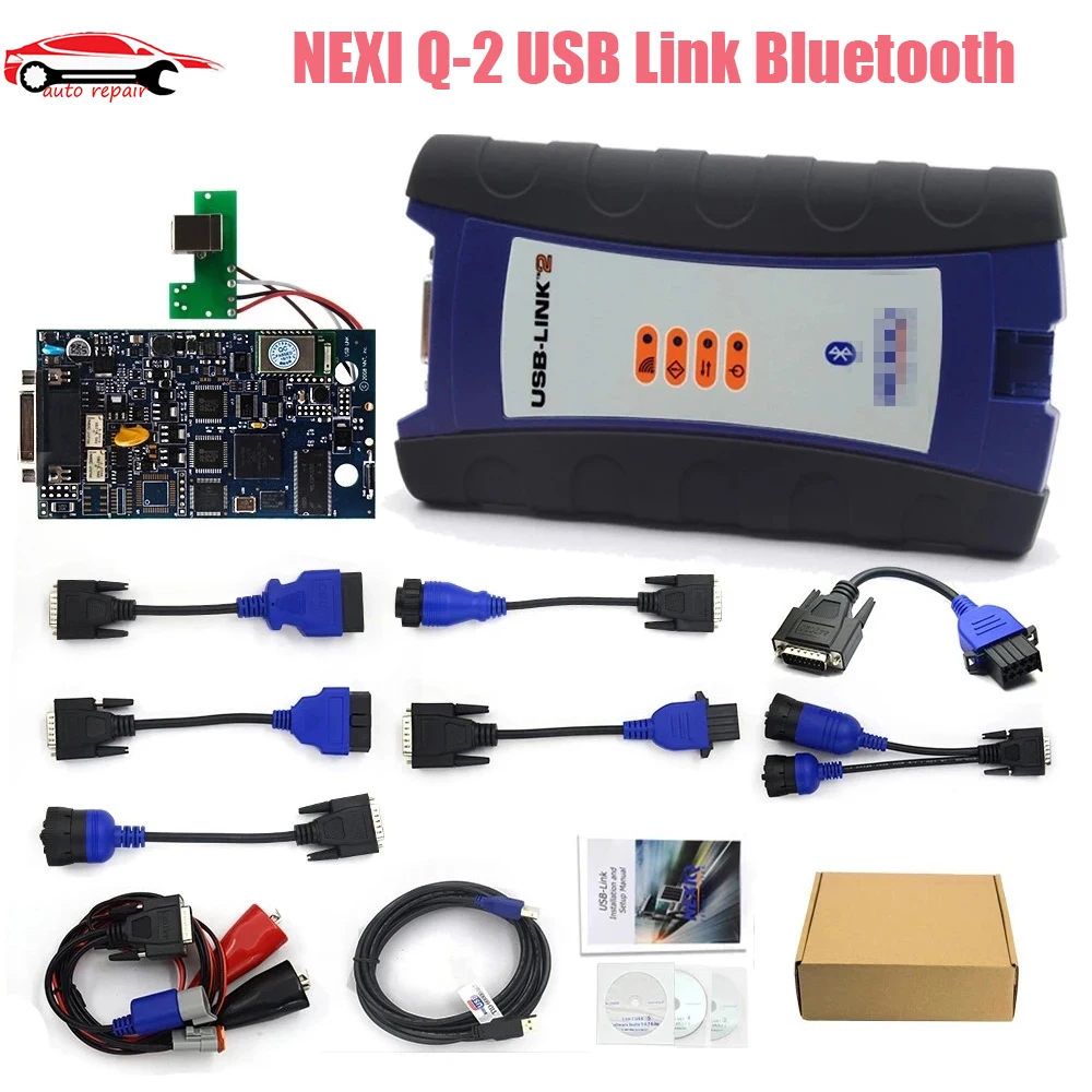 

FOR NEX IQ 2 USB Link N2 125032 For Diesel NEXI-Q-2 Bluetooth for Heavy Duty Truck Nexi q 2 Scanner Auto Diagnostic Tool