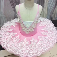 high end customization pink professional tutu child swan lake costumes kids pancake tutu ballerina dress ballet tutu for girls