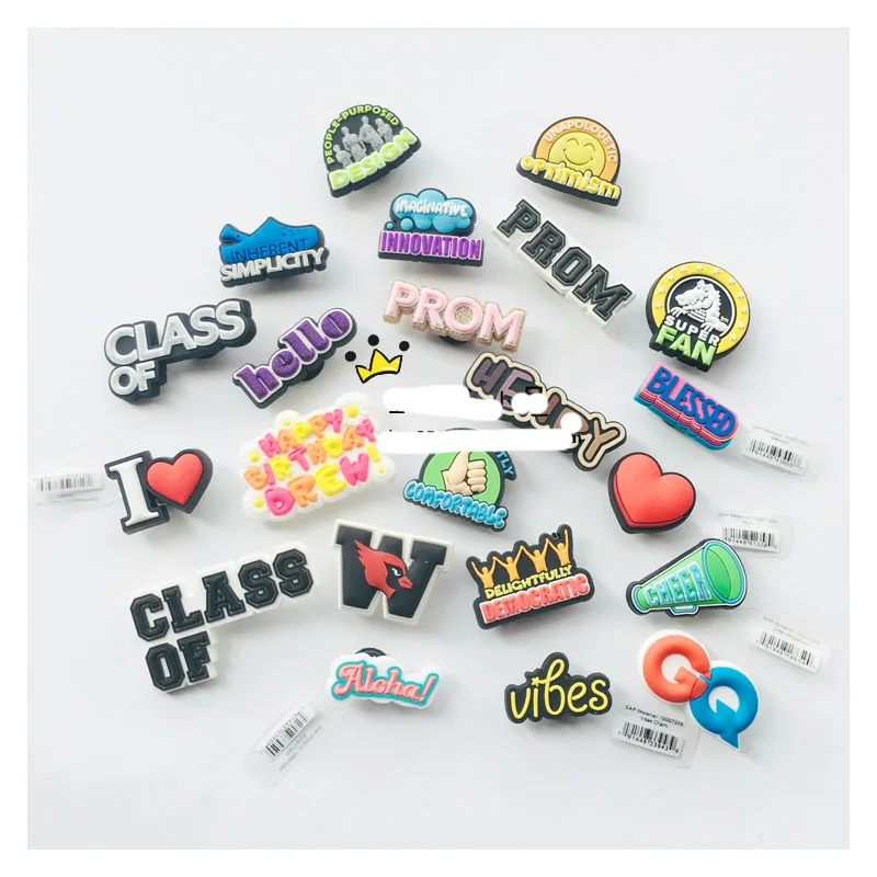 

Оригинальные милые Подвески для обуви, аксессуары, Мультяшные буквы алфавита, стильные украшения для обуви с пряжкой, подвески для сандалий...