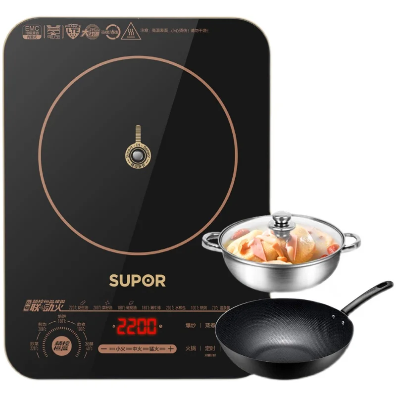 

Supor C22-ID30 Induction Cooker Household Intelligent Battery Oven Cooking Ultra-Thin High-Power Automatic Touch Screen