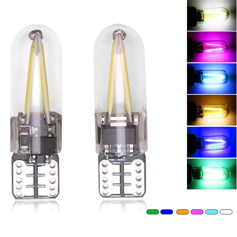 

Светодиодсветодиодный лампы накаливания T10 со стеклом, 12 В, 1 шт.