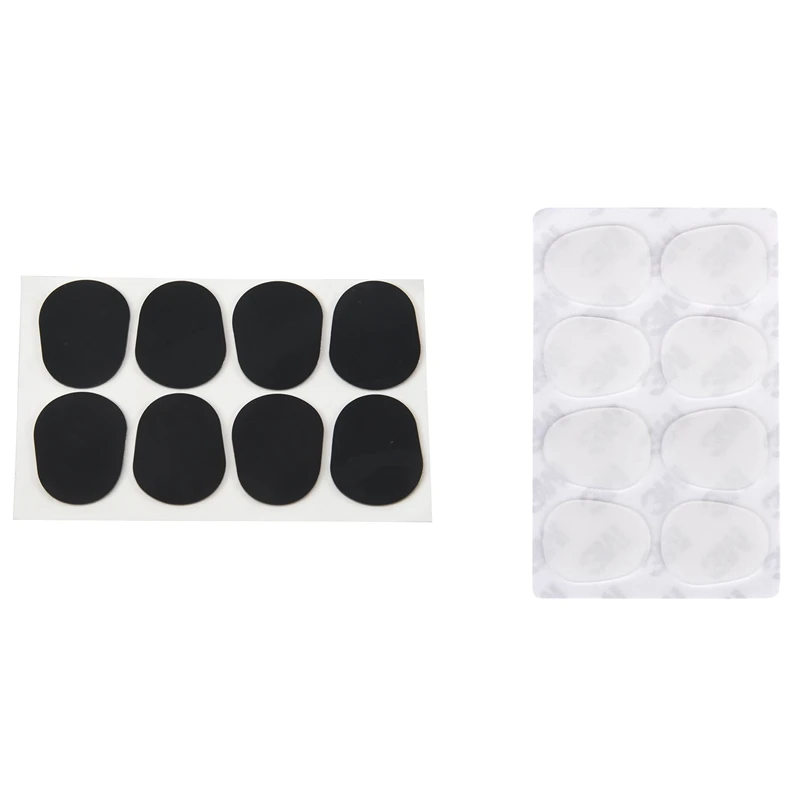 

8Pcs Alto/Tenor Saxophone Sax Mouthpiece Patches Pads Cushions Black---0.8Mm & 8Pcs Translucent