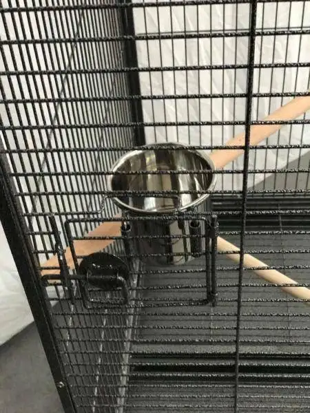 Современная роскошная большая клетка для птиц из кованого железа металлическая