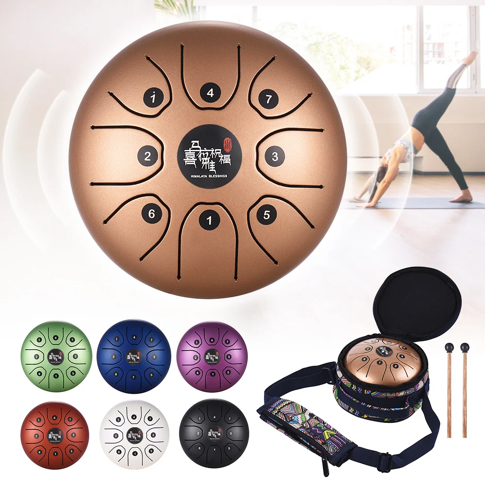 5 дюймовый 8-тоновый стальной барабан C Ключ перкуссионный инструмент ручной из