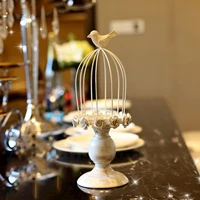 metal bird cage candle holders wedding candlestick cages lamp candle holder white for home decoration candelabra