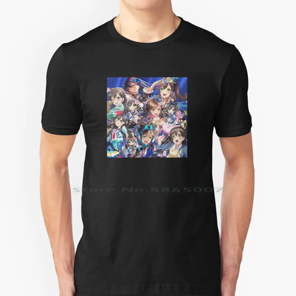 

Tae Hanazono Explosion! T Shirt 100% Cotton Bandori Bang Dream Girls Band Party Poppin Party Tae Hanazono Idol O Tae Big Size