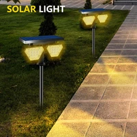 solar spotlights outdoor solar landscape lights waterproof adjustable wall lamp for patio pathway yard garden driveway pool