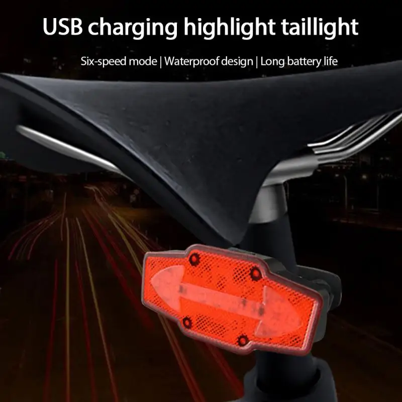 

Smart Bicycle Lights Bicycle Rear Light Gravity induction Sensing Waterproof USB Charge Cycling Tail Taillight Bike LED Light