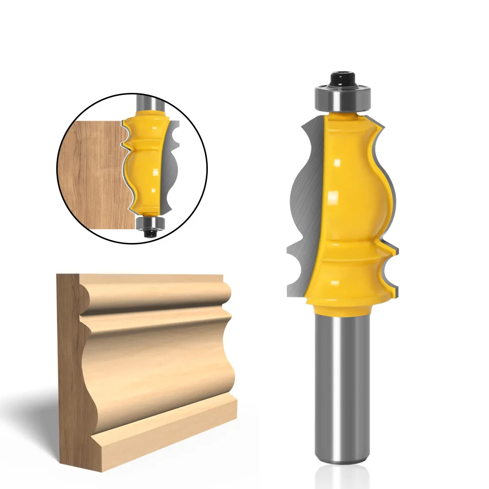 

1 шт. 1/2 "8 мм 12 мм хвостовик архитектурный цементированный карбид формовочная фреза для резки древесины фреза стандартная мощность