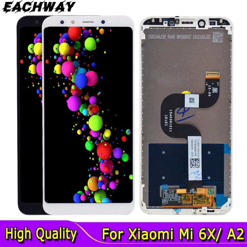 

5.99" For Xiaomi Mi A2 LCD LCD Display Touch Screen Digitizer Assembly Replacement Parts A2 6X LCD For Xiaomi Mi 6X LCD Screen