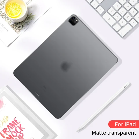 Прозрачный чехол-книжка для iPad, прозрачный чехол для ipad 2022 Pro 12,9 Mini 6 5 11 10,2 2021 9,7 Air 2/3/4 10,5