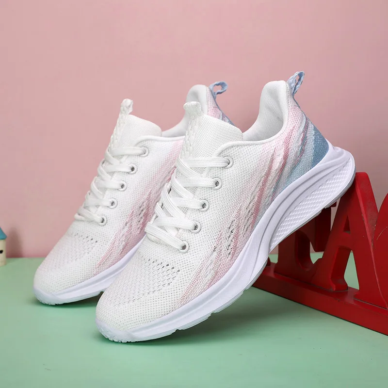 

2022 Sport Shoes Women Breathable Fashion Running Shoes Lightweight Casual Soft New Trend Walking Outdoor Flat Sneakers
