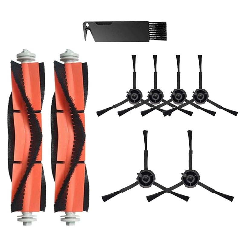 

EAS-9 Pcs Main Brush Side Brush For Dreame L10pro D9 Vacuum Cleaner Accessories Replaceble Parts