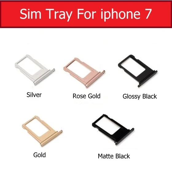 Фото Лоток для SIM-карты для iPhone X, 6, 6s, 7, 8 Plus, оригинальный держатель для SIM-карты, замена, ремонтные детали №4