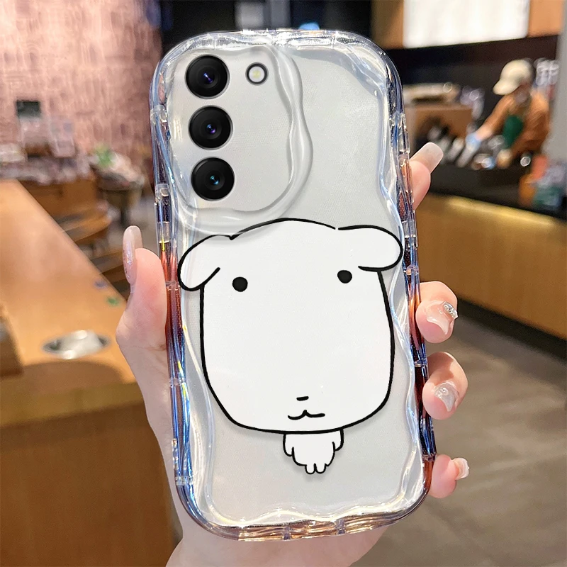 Фото Чехол с изображением пухлой белой собачки для Samsung Galaxy A50 A50S A37 A36 A35 A34 A32 A26 A25 A24 4G A23 A21S A20S A17 A16 A15 A12 5G №4