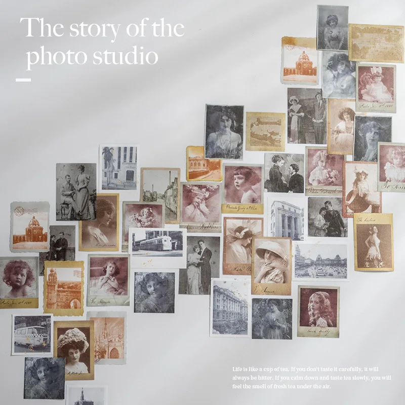 

Канцелярские наклейки 45 шт./лот, наклейки «История фотостудии», дневник, декоративные наклейки на мобильный телефон, скрапбукинг, рукоделие...
