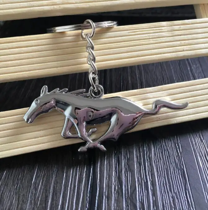 keychain mustang bulk Running Horse Emblem Badge KeyChain keyring Key Chain for Ford Mustang Shelby