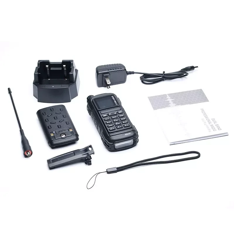 NEW SHX-GP8800 GP 8800 Ham Walkie Talkie Bluetooth Dual Band VHF APP Programming Auto Scan Scanner LED Radio FM Transceiver enlarge