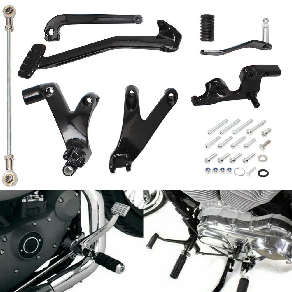 

Motorcycle Black Forward Control Foot Kits Fit Billet Aluminum For Harley Softail Street Bob Low Rider FXBB 2018-2021 Standard