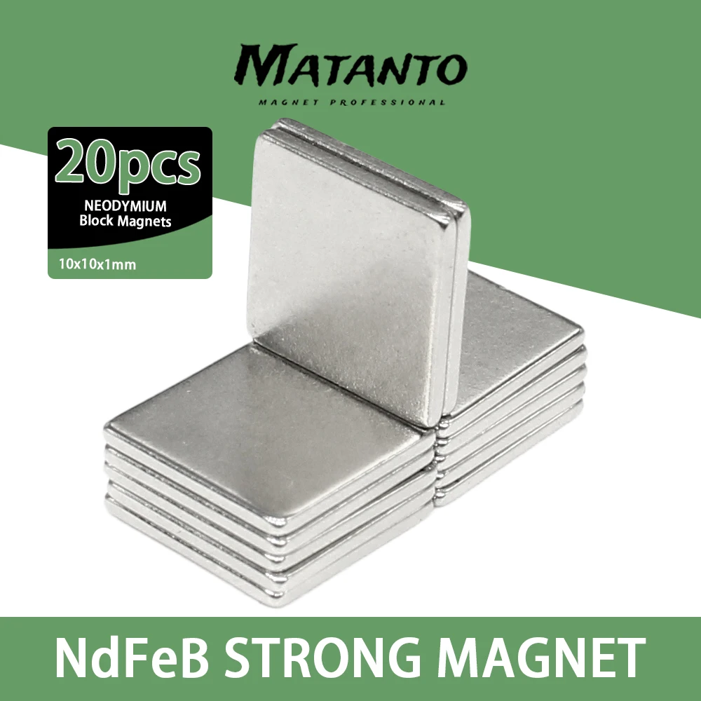 

20~300pcs 10x10x1 mm Neodymium Magnet 10mm*1mm thin Powerful NdFeB Magnets 10x10x1mm Block Strong Rare Earth Magnetic 10*10*1