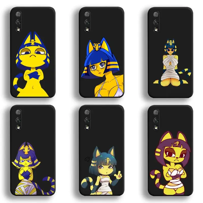 

Ankha Cat cartoon girl Phone Case For Huawei Honor 30 20 10 9 8 8x 8c v30 Lite view 7A pro