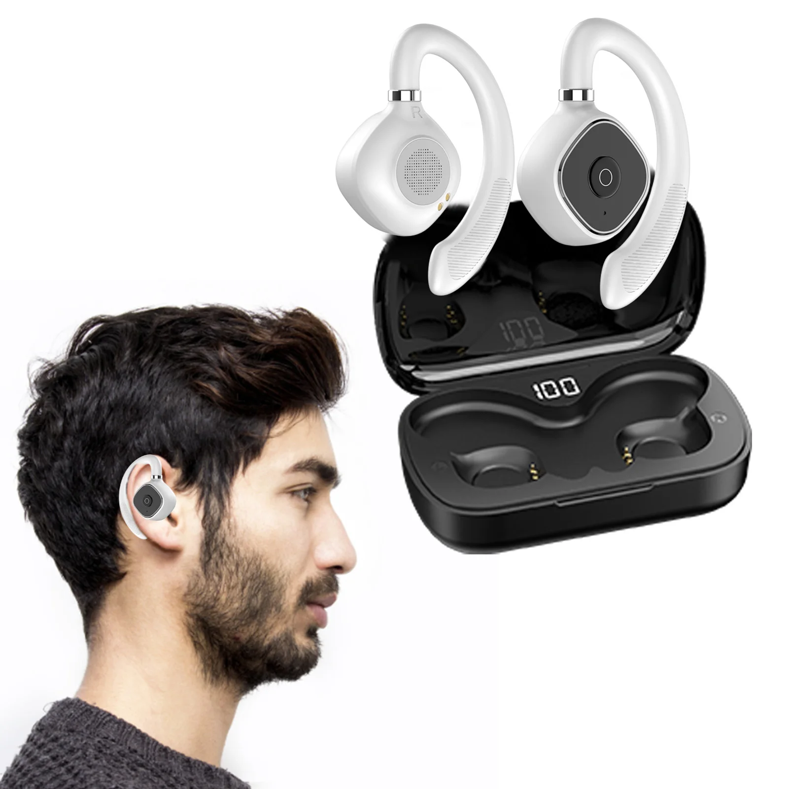 

Bluetooth-наушники Y1 с микрофоном и шумоподавлением