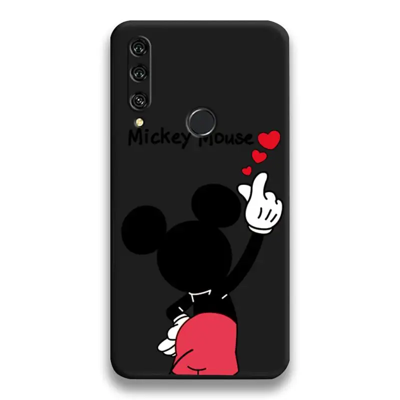 Чехол для телефона с изображением Микки и Минни Маус Huawei Y6P Y8S Y8P Y5II Y5 Y6 2019 P Smart Prime Pro