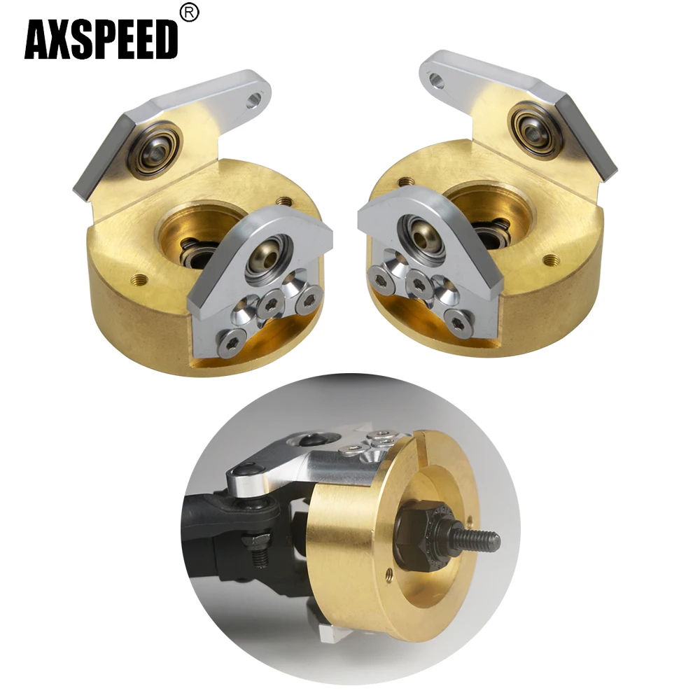 AXSPEED 1 пара колес ступица ось латунный противовес для 1/10 RC гусеничного автомобиля