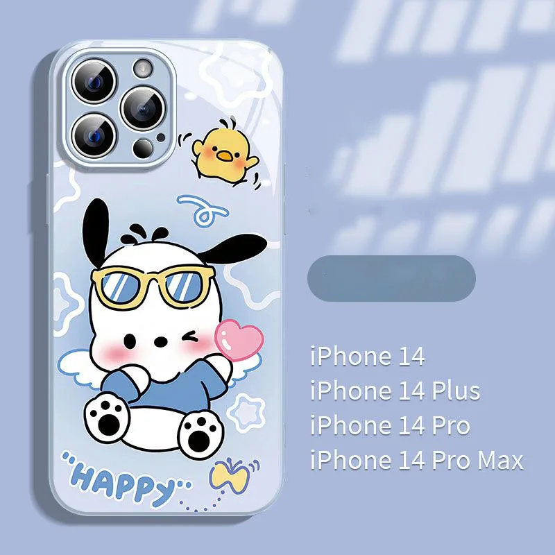 Милый чехол для телефона с металлическим покрытием IPhone X XR XS 16 15 14 13 12 Mini 11 Pro Max 7 8 SE